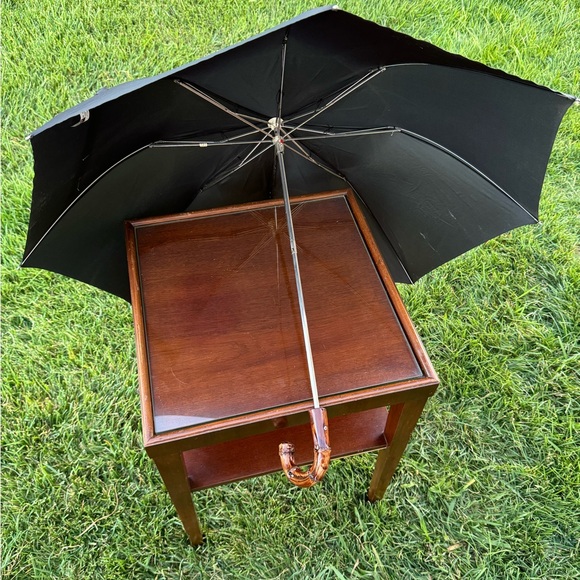 Vintage KNIRPS Black Italian Handl Umbrella - Picture 11 of 15